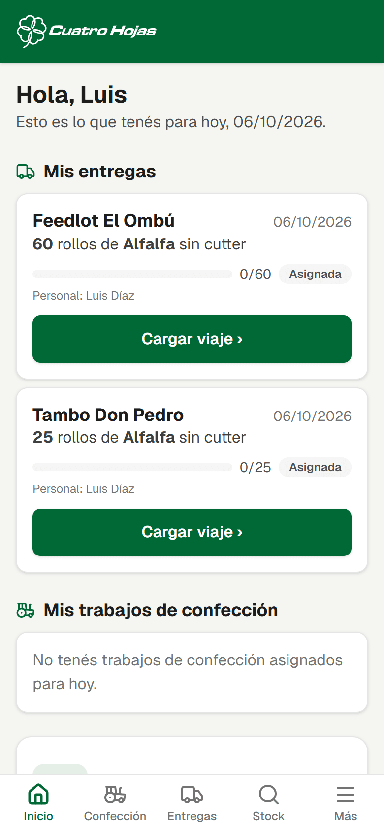 Mi día del chofer con la entrega